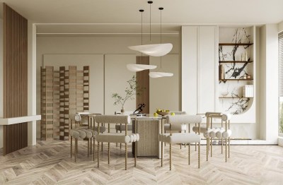 现代家居餐厅3D模型下载